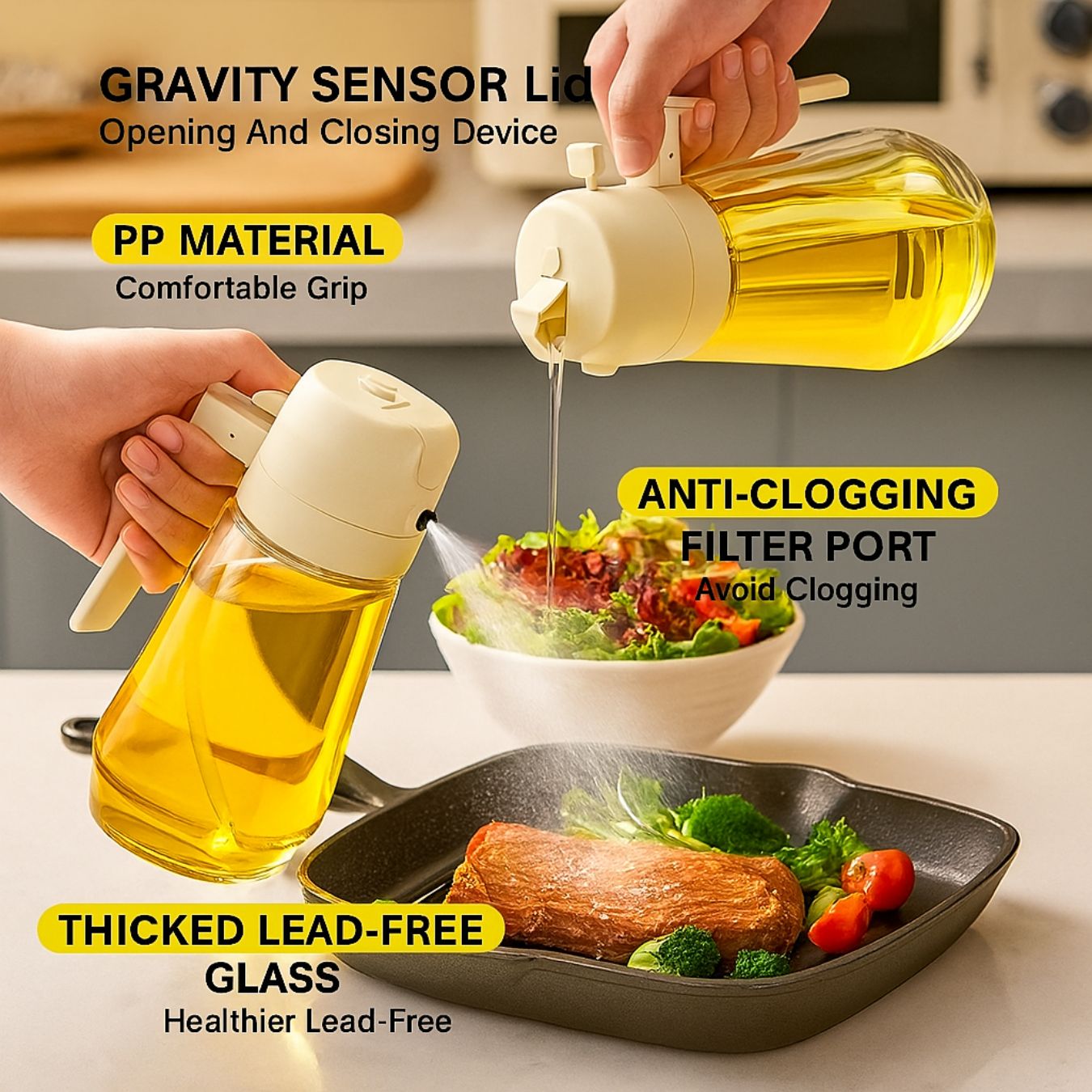 2 in 1 Portable Sprayer Oil Dispenser